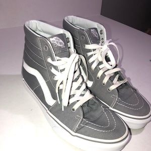 VANS SK8-Hi Frost Grey White Lace Up Men’s Size 8